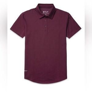 BYLT Basics Men's Polo Shirt in Burgundy